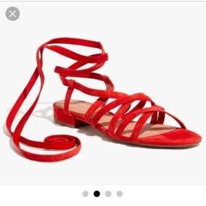 Suede Holly Ankle Wrap Sandal